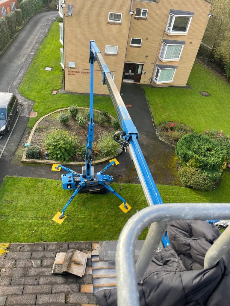 Cherry Picker in a tower block